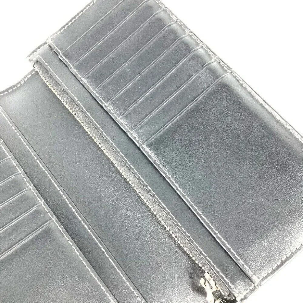 Auth BURBERRY 8052803 Long wallet giant check Bifold Long Wallet PVC Brown - Picture 4 of 12